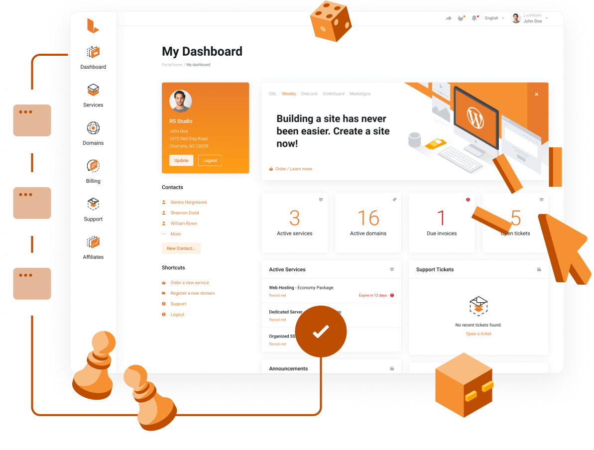 Powerful control panel for easy Game Server management