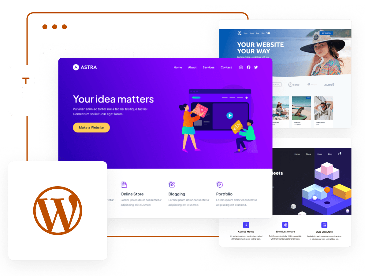 Build your website with optimized WordPress hosting
